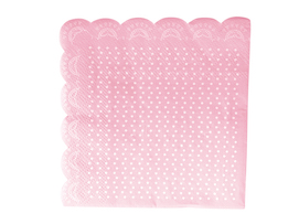 Pink Lovely Lace  - napkins